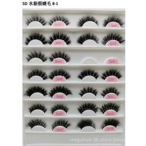 Free sample private label mink eyelash vendors,3D 5D mink fur false lashes,25mm 3D Mink Eyelashes with packing box